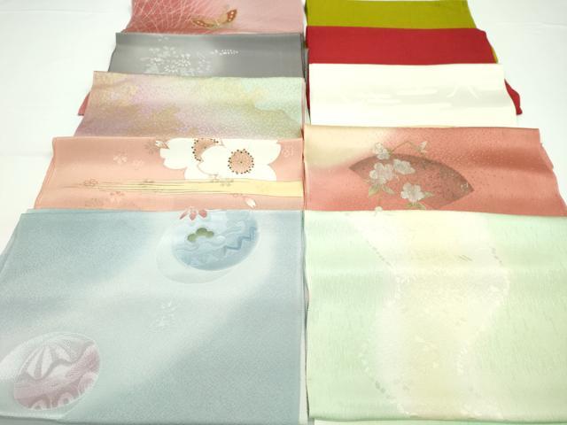 平和屋着物★和装小物　帯揚げ10枚セット　丹後ちりめん　正絹　逸品　CABA9241ju