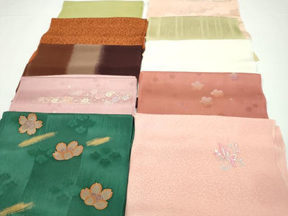 平和屋着物★和装小物　帯揚げ10枚セット　丹後ちりめん　正絹　逸品　CABA9246ju
