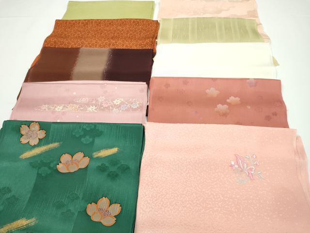 平和屋着物★和装小物　帯揚げ10枚セット　丹後ちりめん　正絹　逸品　CABA9246ju