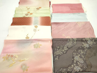 平和屋着物★和装小物　帯揚げ10枚セット　丹後ちりめん　正絹　逸品　CABA9327ju