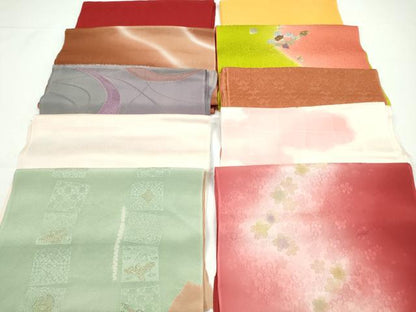 平和屋着物★和装小物　帯揚げ10枚セット　正絹　逸品　CABA9338ju