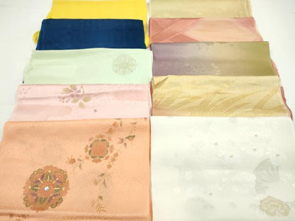 平和屋着物★和装小物　帯揚げ10枚セット　正絹　逸品　CABA9342ju