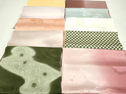 平和屋着物★和装小物　帯揚げ10枚セット　正絹　逸品　CABA9434ju