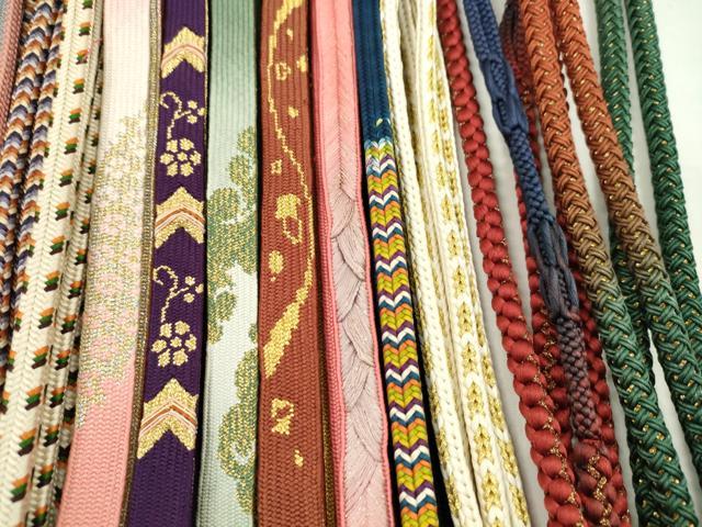 平和屋着物●和装小物　帯締め20本セット　高麗組　冠組　貝の口組　大和組　丸組　金糸　未使用あり　逸品　CABA9566ju