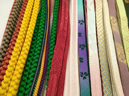 平和屋着物●和装小物　帯締め20本セット　高麗組　大和組　丸組　金糸　未使用あり　逸品　CABA9567ju