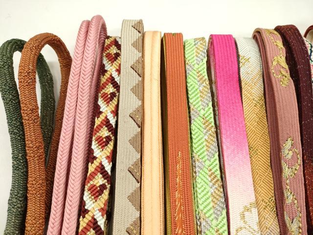平和屋着物●和装小物　帯締め20本セット　高麗組　冠組　金銀糸　未使用あり　逸品　CABA9570ju