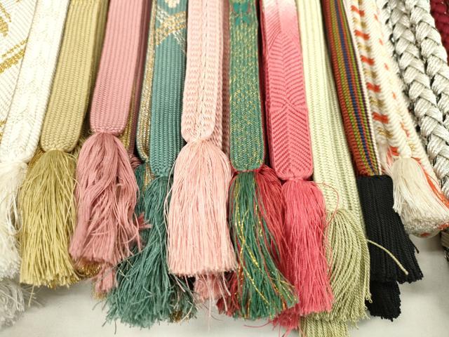 平和屋着物●和装小物　帯締め20本セット　高麗組　唐組　笹浪組　礼装用　奈良組　金銀糸　未使用あり　逸品　CABA9575ju