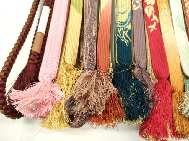 平和屋着物●和装小物　帯締め20本セット　高麗組　御岳組　丸組　金糸　未使用あり　逸品　CABA9576ju