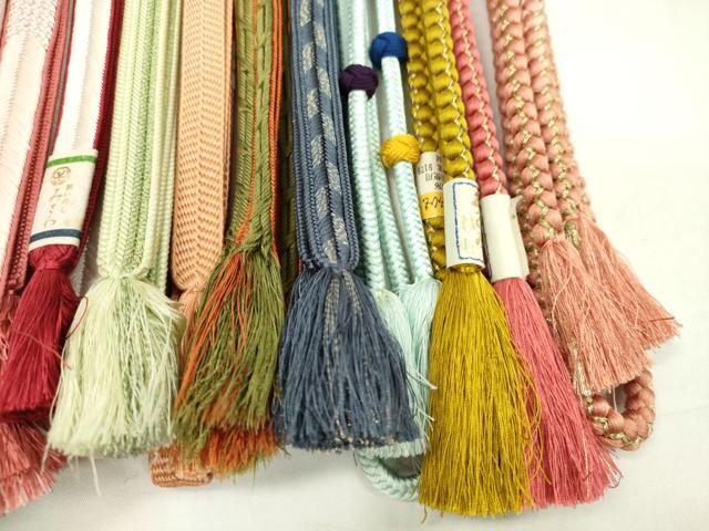 平和屋着物●和装小物　帯締め20本セット　高麗組　冠組　丸組　小田巻き　金糸　未使用あり　逸品　CABA9584ju