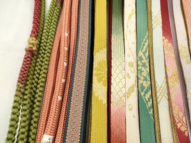 平和屋着物●和装小物　帯締め20本セット　高麗組　大和組　鴨川組　金糸　未使用あり　逸品　CABA9585ju