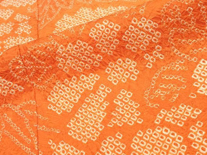 平和屋着物●豪華振袖　総絞り　舞花文　暈し染め　正絹　逸品　CABA9608gh