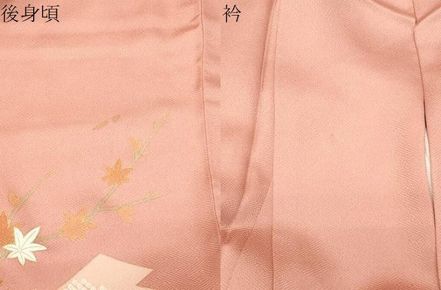 平和屋着物●訪問着　雲重ね扇面花文　金銀彩　正絹　逸品　CABA9632gh