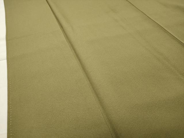 平和屋着物●上質な色無地　根岸色　ゑり正扱い　正絹　逸品　CABA9646gh