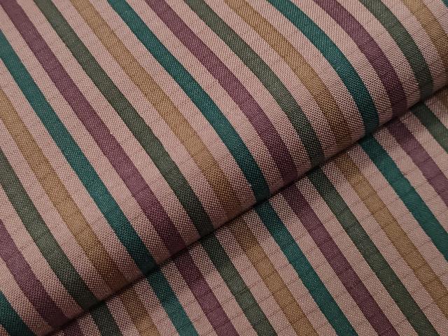 平和屋着物●本場縞大島紬　縞　屋久杉染　大島紬美幸　証紙付き　正絹　逸品　AABE2454ck 平和屋着物○本場縞大島紬 屋久杉染 縞 大島紬美幸謹製 証紙付き