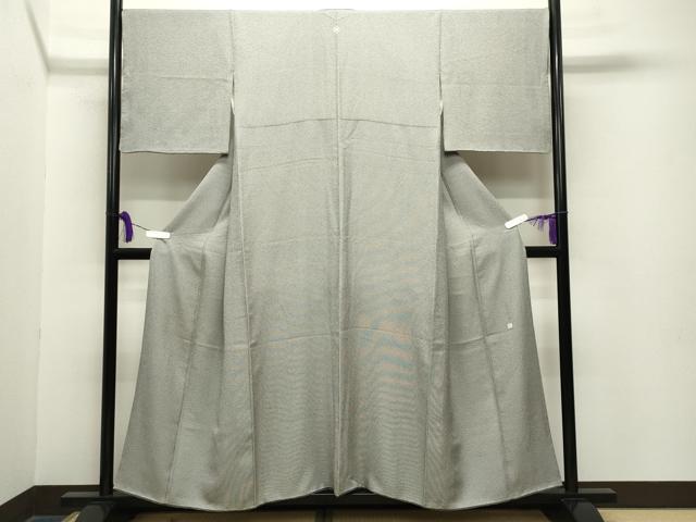 平和屋着物○伝統工芸師 服部光擴 江戸小紋 万筋 白色×