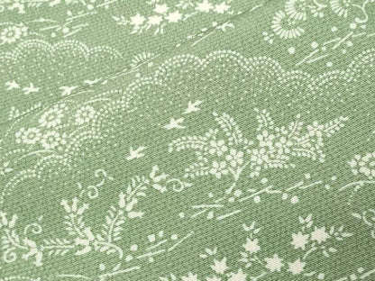 平和屋着物●上質な小紋　雲重ね花鳥文　正絹　逸品　未使用　CABA9664gh