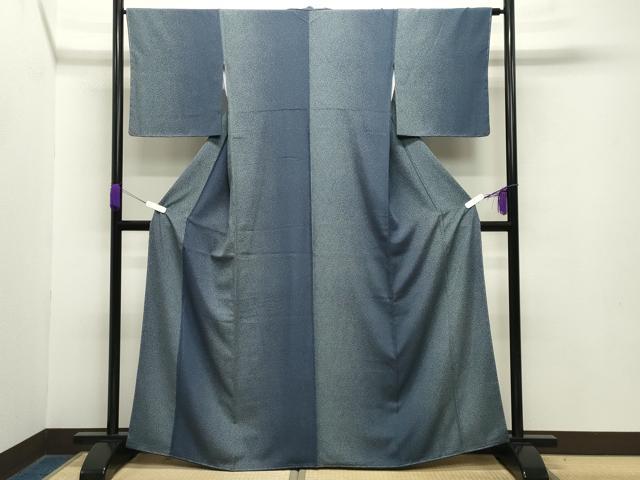 平和屋着物●上質な小紋　間道　たたき染め　正絹　逸品　未使用　CABA9671gh 平和屋着物○上質な小紋 間道 たたき染め 正絹 逸品 未使用 CABA9671gh