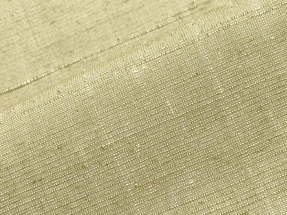 平和屋着物●生紬　抹茶色　正絹　逸品　CABA9673gh