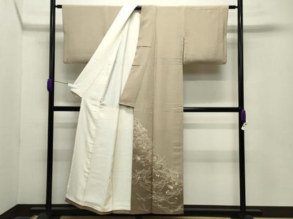 平和屋着物●中国三大刺繍　相良刺繍　色留袖　駒刺繍　吹き寄せ文　暈し染め　正絹　逸品　CABA9681gh