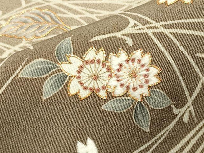 平和屋着物●中国三大刺繍　相良刺繍　色留袖　駒刺繍　吹き寄せ文　暈し染め　正絹　逸品　CABA9681gh