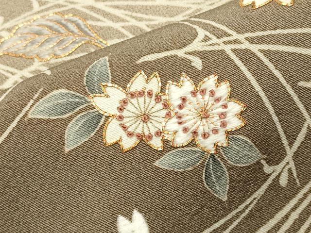 平和屋着物●中国三大刺繍　相良刺繍　色留袖　駒刺繍　吹き寄せ文　暈し染め　正絹　逸品　CABA9681gh