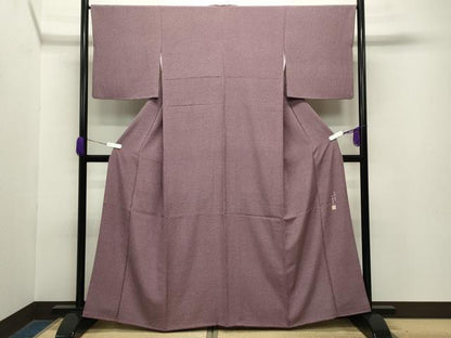 平和屋着物●伝統工芸士　石塚健吉　江戸小紋　大小あられ　三越扱い　反端付き　正絹　逸品　CABA9685gh