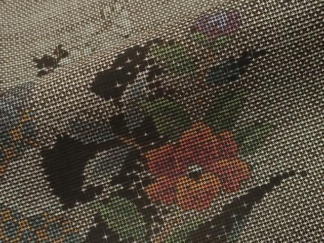 平和屋着物●本場大島紬　9マルキ　泥染め　几帳花文　島津織物特製　証紙付き　上代48万　正絹　逸品　未使用　CABA9688gh 平和屋着物○本場大島紬 9マルキ 泥染め 几帳花文 島津織物特製