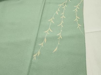 平和屋着物●訪問着　流水萩桜文　金彩　正絹　逸品　CABA9702gh