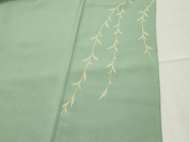 平和屋着物●訪問着　流水萩桜文　金彩　正絹　逸品　CABA9702gh