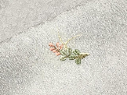 平和屋着物●訪問着　刺繍　雪輪重ね花文　暈し染め　金糸　正絹　逸品　CABA9703gh