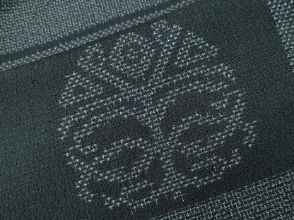 平和屋着物●本塩沢 横段吉祥文 正絹 逸品 CABA9712gh
