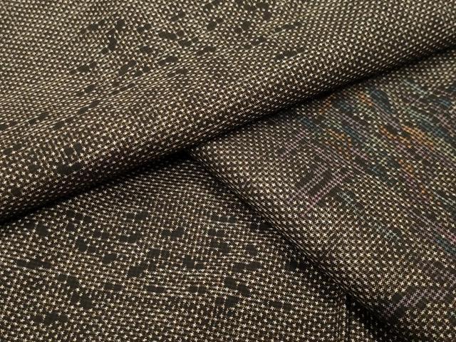 平和屋着物○本場大島紬 7マルキ 草木文 正絹 逸品 未使用 CABA9714gh