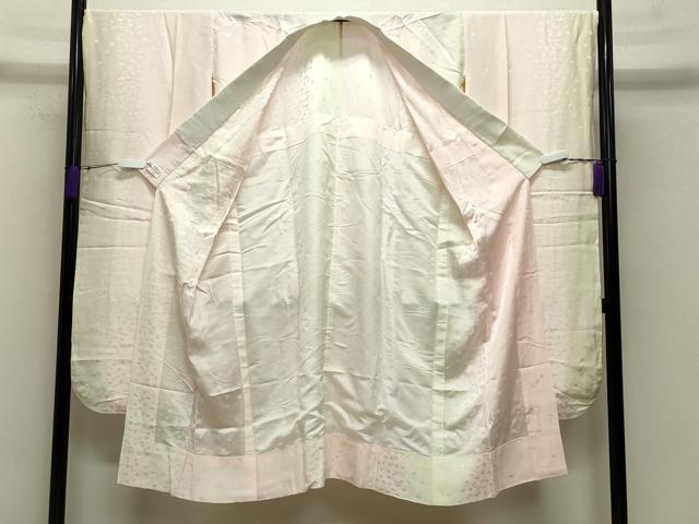 平和屋着物○振袖用長襦袢 無双仕立て 舞桜地紋 暈し染め やまと