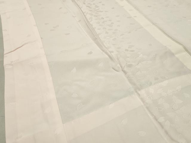 平和屋着物○振袖用長襦袢 無双仕立て 舞桜地紋 暈し染め やまと