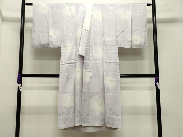 平和屋着物●長襦袢　無双仕立て　作家物　手描き　流水草花文　蛍暈し　金彩　正絹　逸品　未使用　CABA9733gh 平和屋着物○長襦袢 無双仕立て 作家物 手描き 流水草花文 蛍暈し