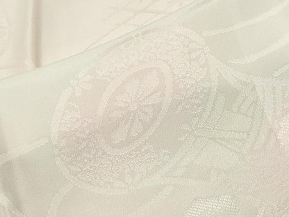 平和屋着物●振袖用長襦袢　袷　鼓花地紋　暈し染め　正絹　逸品　未使用　CABA9739gh