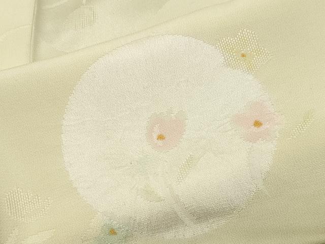 平和屋着物○長襦袢 無双仕立て 絞り 花丸文 半衿刺繍 正絹 逸品