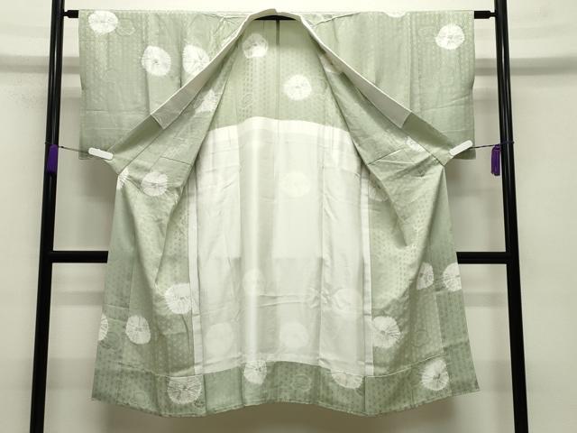 平和屋着物○長襦袢 無双仕立て 絞り 舞桜文 正絹 逸品 CABA9752gh