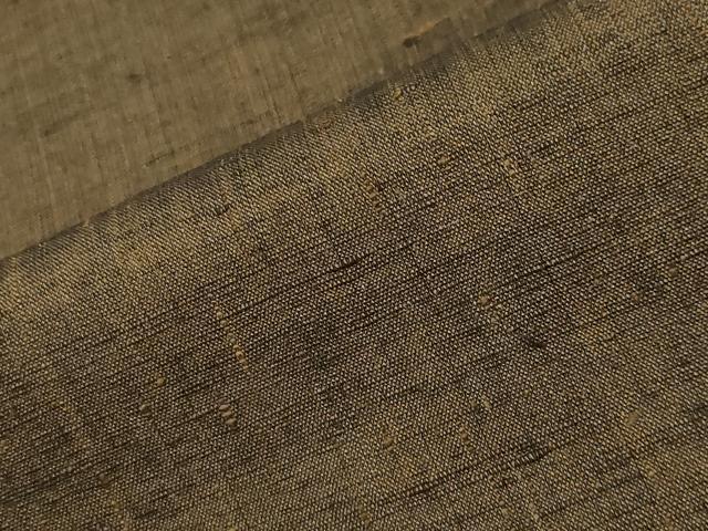 平和屋着物●男性　紬　アンサンブル　霞文　涅色　正絹　逸品　CABA9762gh