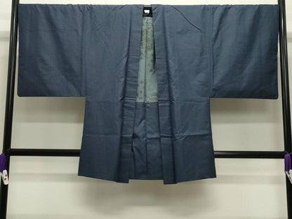 平和屋着物●男性　紬　アンサンブル　100亀甲　総詰め　正絹　逸品　CABA9763gh