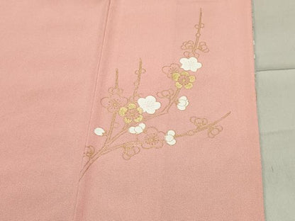 平和屋着物●訪問着　地紙重ね花車文　暈し染め　金彩　正絹　逸品　CABA9766gh