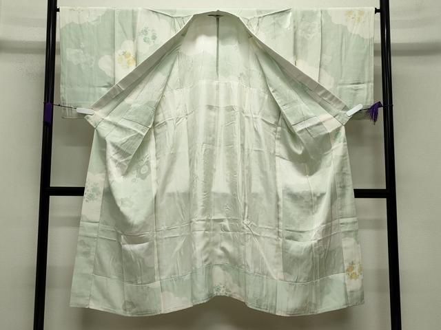 平和屋着物○長襦袢 無双仕立て 雲取り花丸文 正絹 逸品 未使用 CABA9769gh