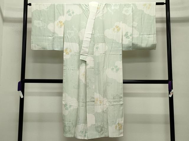 平和屋着物●長襦袢　無双仕立て　雲取り花丸文　正絹　逸品　未使用　CABA9769gh 平和屋着物○長襦袢 無双仕立て 雲取り花丸文 正絹 逸品 未使用 CABA9769gh