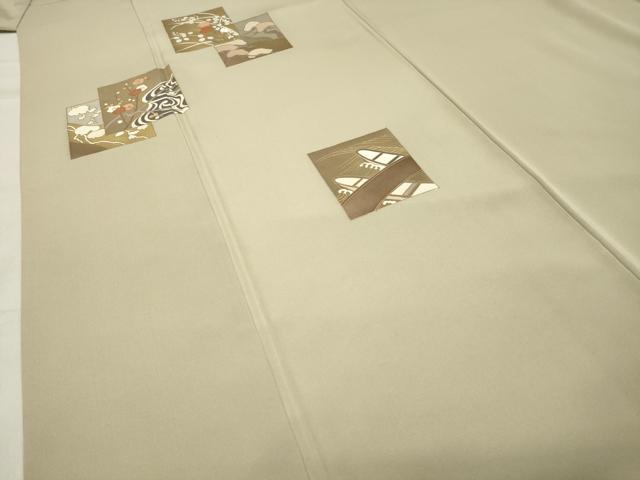 平和屋着物●訪問着　色紙重ね松竹梅文　金彩　正絹　逸品　CABA9787gh