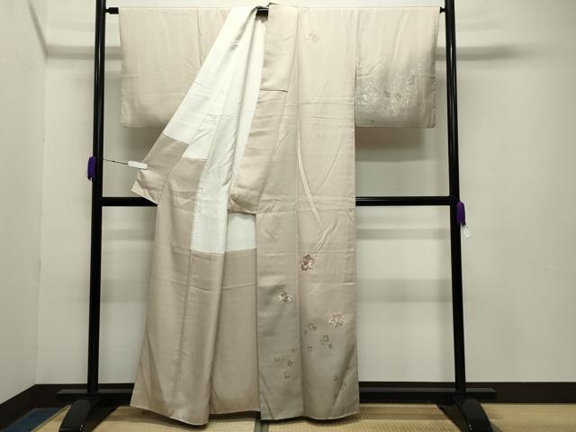平和屋着物●訪問着　作家物　刺繍　カトレア　暈し染め　金銀彩　正絹　逸品　CABA9790gh