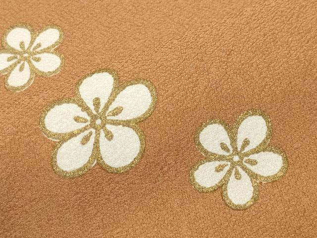 平和屋着物●ファッションデザイナー 花井幸子　訪問着　絞り　雪輪梅笹文　金彩　正絹　逸品　CABA9794gh