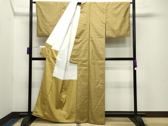 平和屋着物●上質な紬　鳳凰花唐草文　正絹　逸品　CABA9795gh