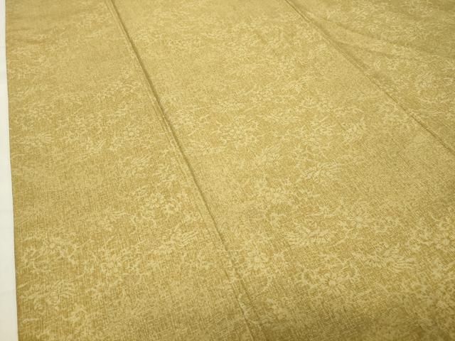 平和屋着物●上質な紬　鳳凰花唐草文　正絹　逸品　CABA9795gh