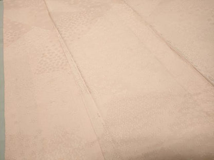 平和屋着物●上質な色無地 切嵌花地紋 人色 大丸扱い 正絹 逸品 CABA9800gh