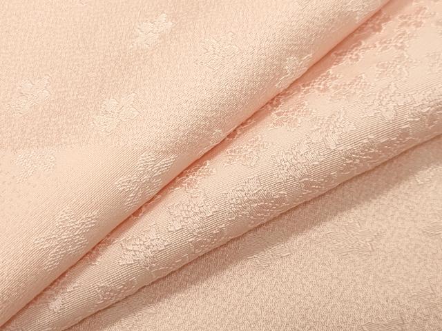 平和屋着物●上質な色無地 切嵌花地紋 人色 大丸扱い 正絹 逸品 CABA9800gh